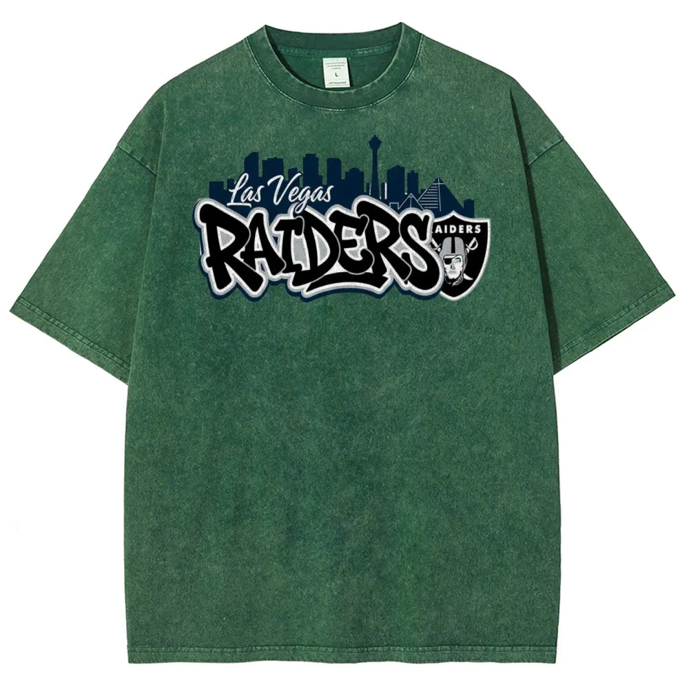 Las Vegas Raiders Unisex Vintage Washed T-shirts
