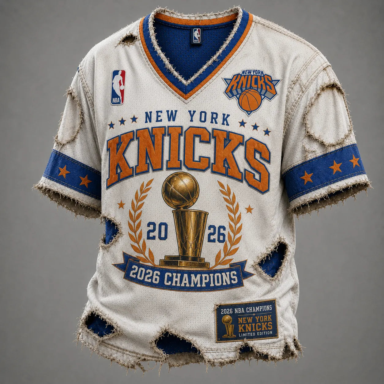 NY Knicks 2026 Champions V-Neck T-Shirt Secondary image