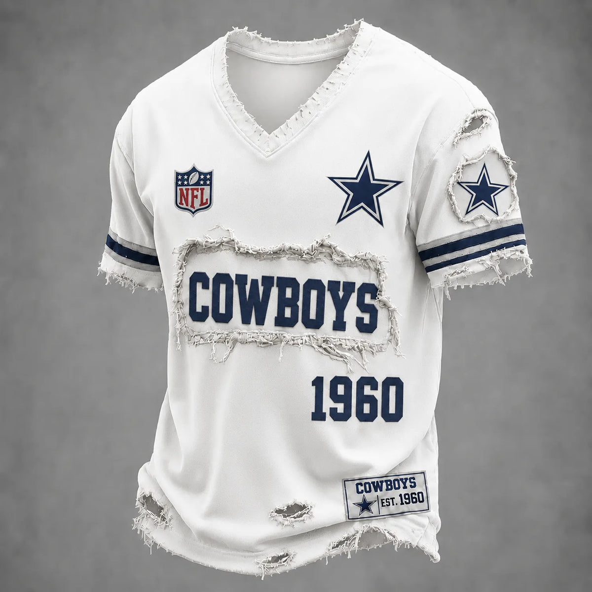 DAL x NFL LUXURY V-Neck T-Shirt 3005 DatND DVT