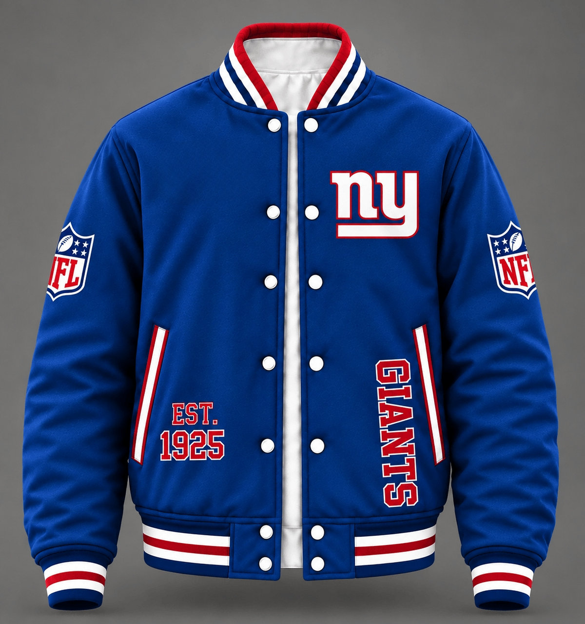 New York Giants Royal Blue Varsity Jacket