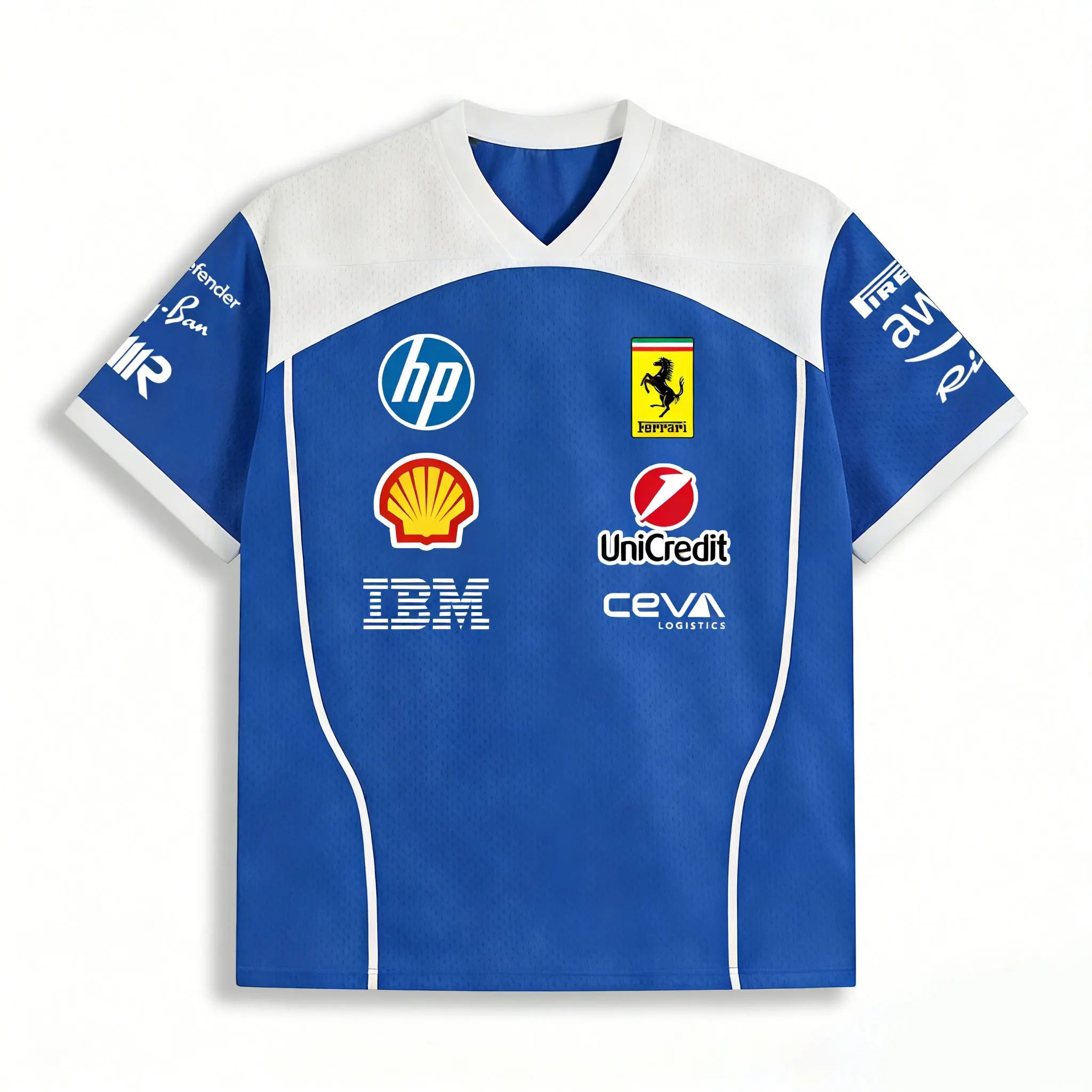 Charles Leclerc 16 Ferrari F1 Monza Limited Edition Blue Mesh Jersey Secondary image