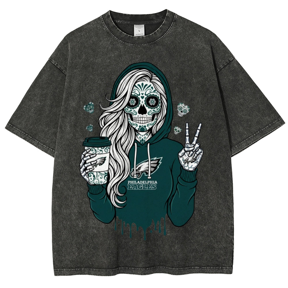 Unisex Retro¡°Philadelphia Eagles¡± Washed T-Shirt