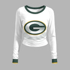 Green Bay Packers Long-Sleeved Double-Layer Stretch Pants Set | NFL