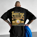 Vintage Pittsburgh Steelers 1933 Laurel Printed T-Shirt