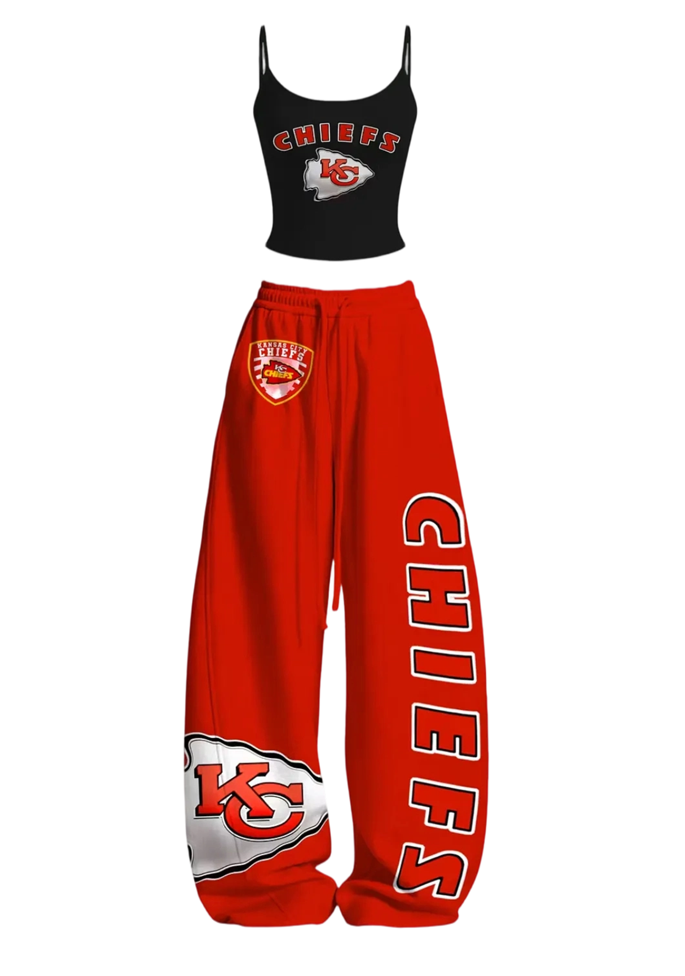 Kansas City Chiefs KC Arrowhead Logo Tops & Elasticated Trousers Two-Piece Set Main image
