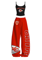 Kansas City Chiefs KC Arrowhead Logo Tops & Elasticated Trousers Two-Piece Set