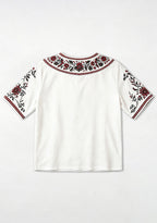 Boho Floral Atlanta Falcons V-Neck Blouse