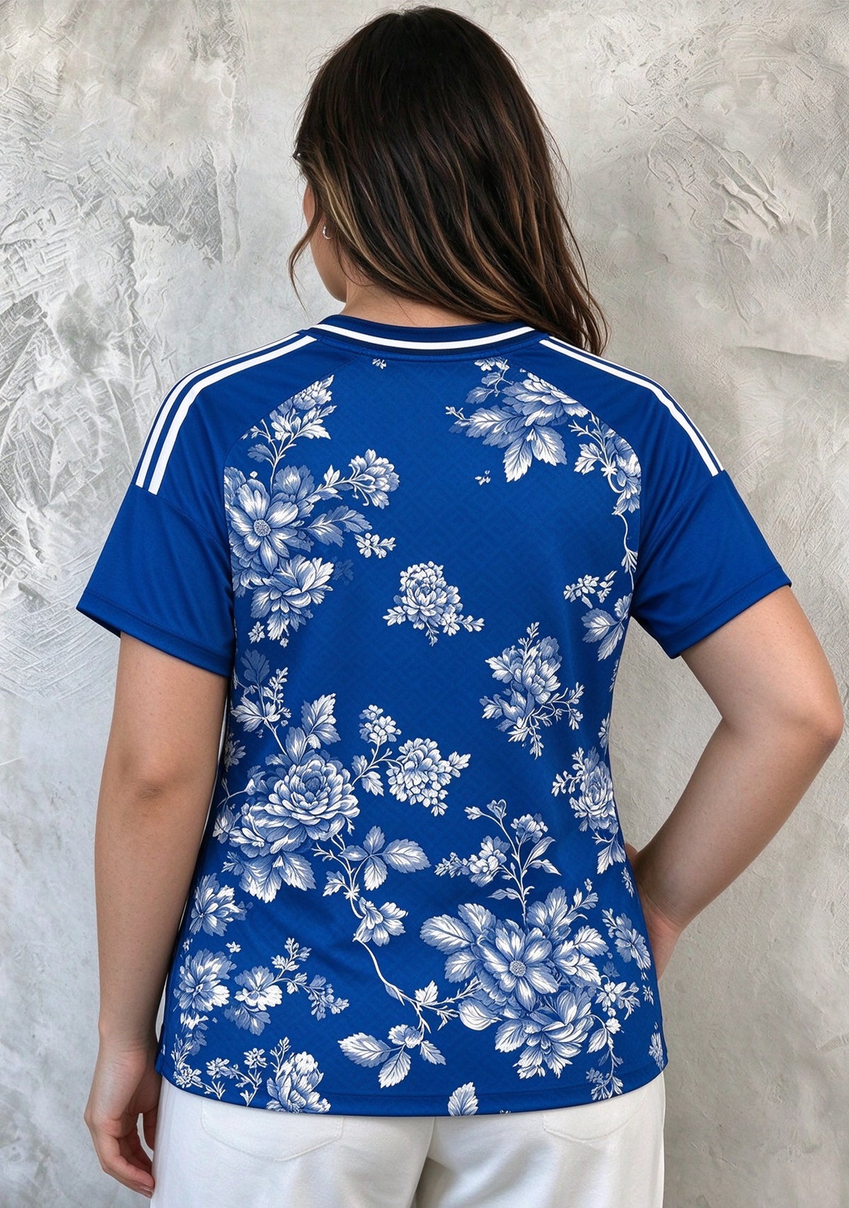 Women's Indianapolis Colts Floral V-Neck T Shirt