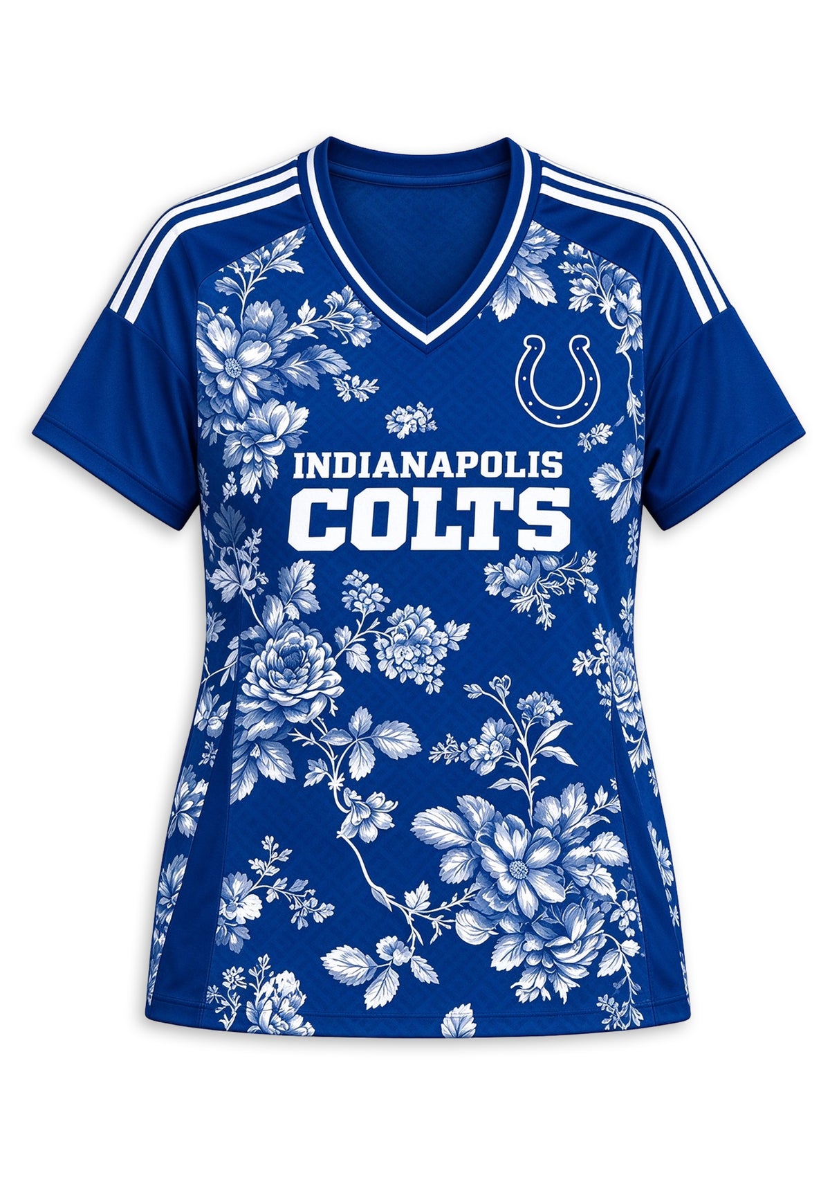 Women's Indianapolis Colts Floral V-Neck T Shirt