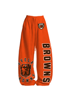 Cleveland Browns Bulldog Print Tops & Elasticated Trousers Two-Piece Set