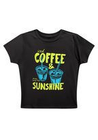 Iced Coffee Sunshine Y2K Baby Tee