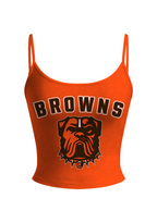 Cleveland Browns Bulldog Print Tops & Elasticated Trousers Two-Piece Set