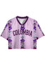Colombia National Orchid Flower Cropped Jersey Shirt