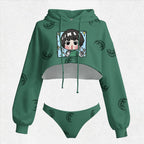 NARUTO Women's Hooded Thicken Suit Set