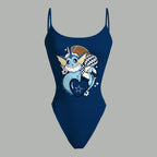 Dallas Cowboys X Pokémon Bodysuit  & Stretch Black Denim Shorts Two-Piece Set