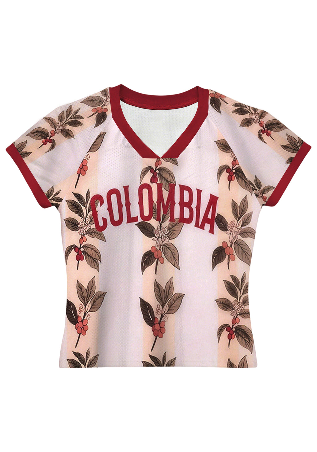 Colombian Coffee Tree Print Baby Tee