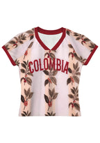 Colombian Coffee Tree Print Baby Tee