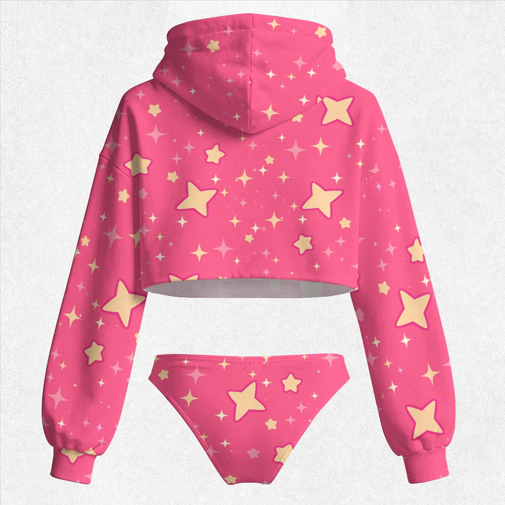 Pokémon Women's Cropped Hoodie & Thong Sets