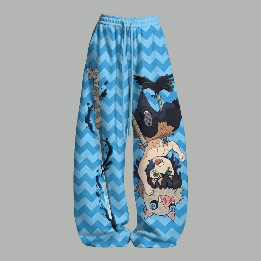 Demon Slayer Top & Elasticated Trousers Two-Piece Set