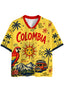 Colombia Tropical Macaw Sun Bus Mesh Jersey Shirts