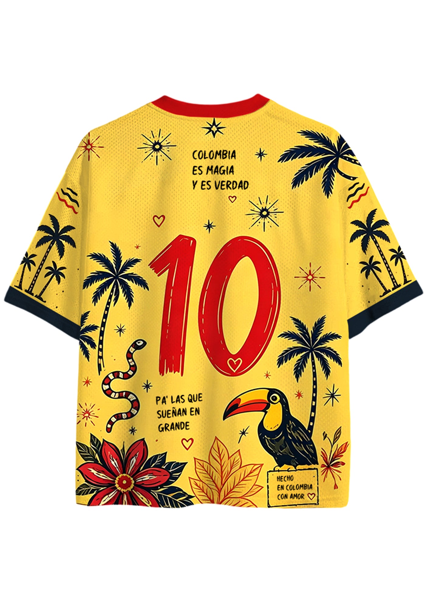 Colombia Tropical Macaw Sun Bus Mesh Jersey Shirts Secondary image