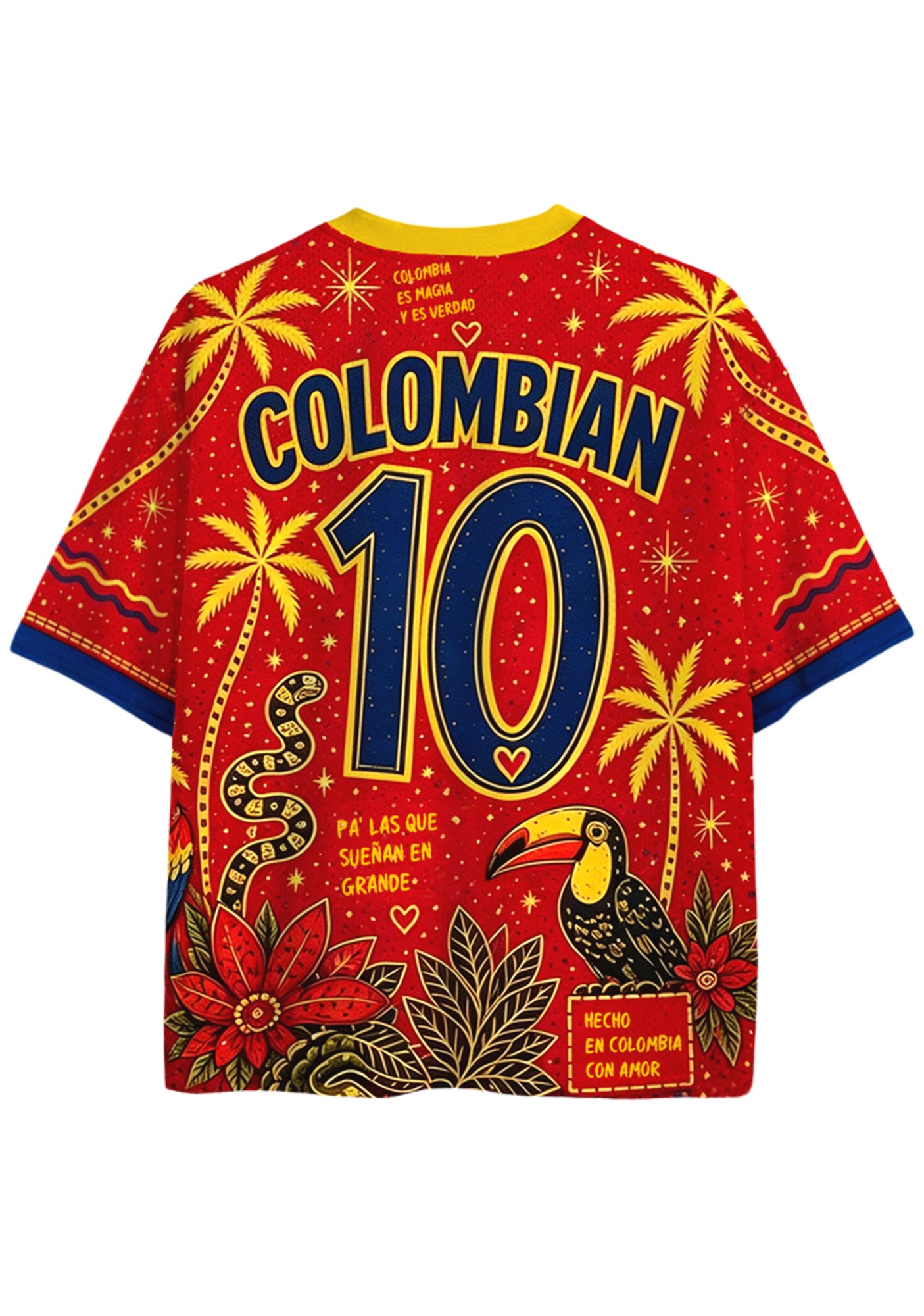 Colombia Culture All Over Print Red Mesh Jersey Shirts Secondary image