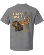 Let Us Thank Him For Our Food POCKET tee