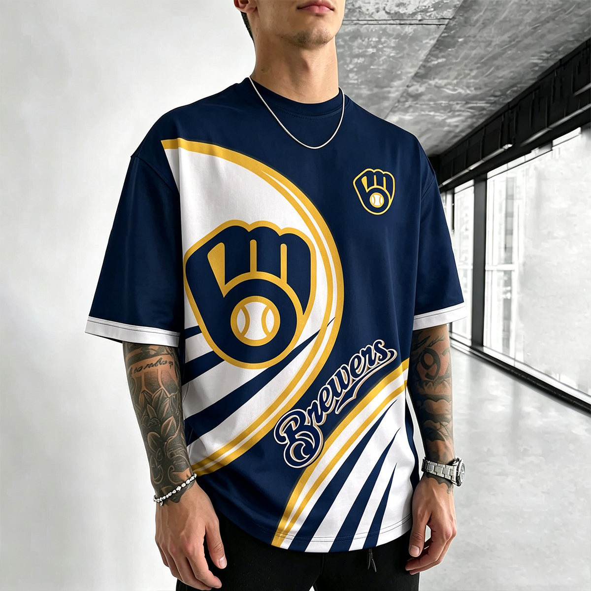 Milwaukee Brewers Retro Game Day Graphic T-Shirt Secondary image