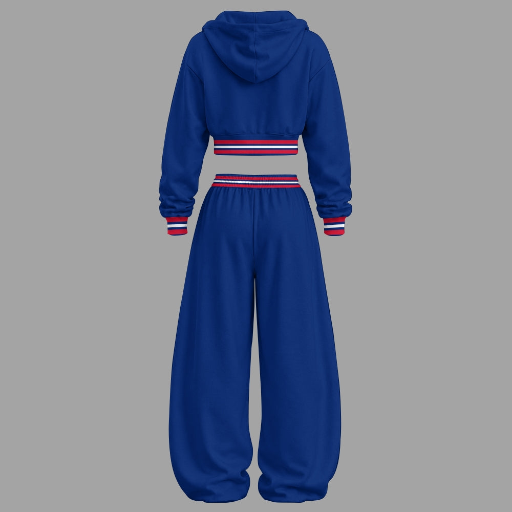 Unisex Loose-Short zip-up sweatshirt set 2609007234