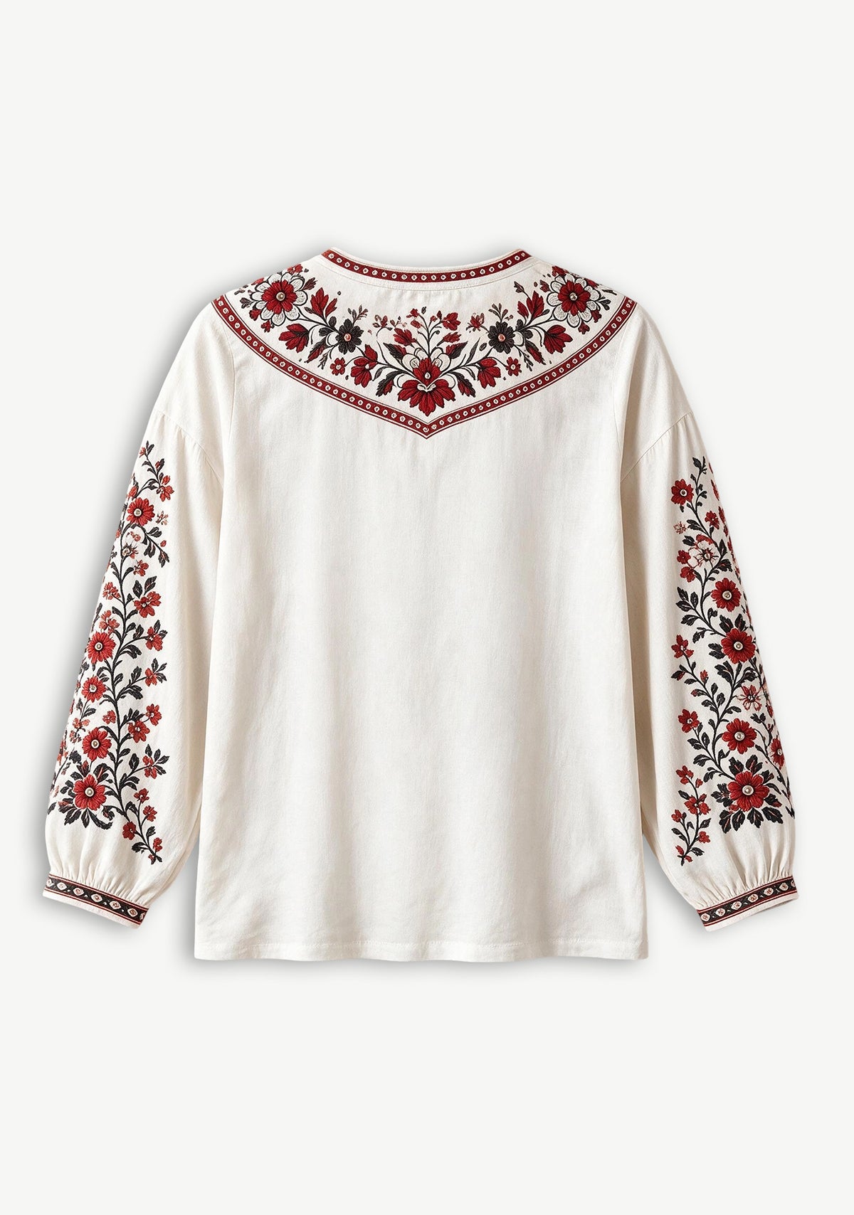 Tampa Bay Buccaneers Boho Floral Printed V-Neck Long Sleeve Shirt
