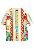 Tropical Floral Tribal Colombia Mesh Jersey Shirts