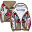 San Francisco 49ers Color Block Fleece Lined Zip Up Football Fan Hooded Jacket