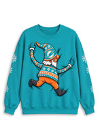 Women's Miami Dolphins Christmas Crewneck Sweatshirt