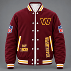 Washington Commanders Maroon Varsity Jacket