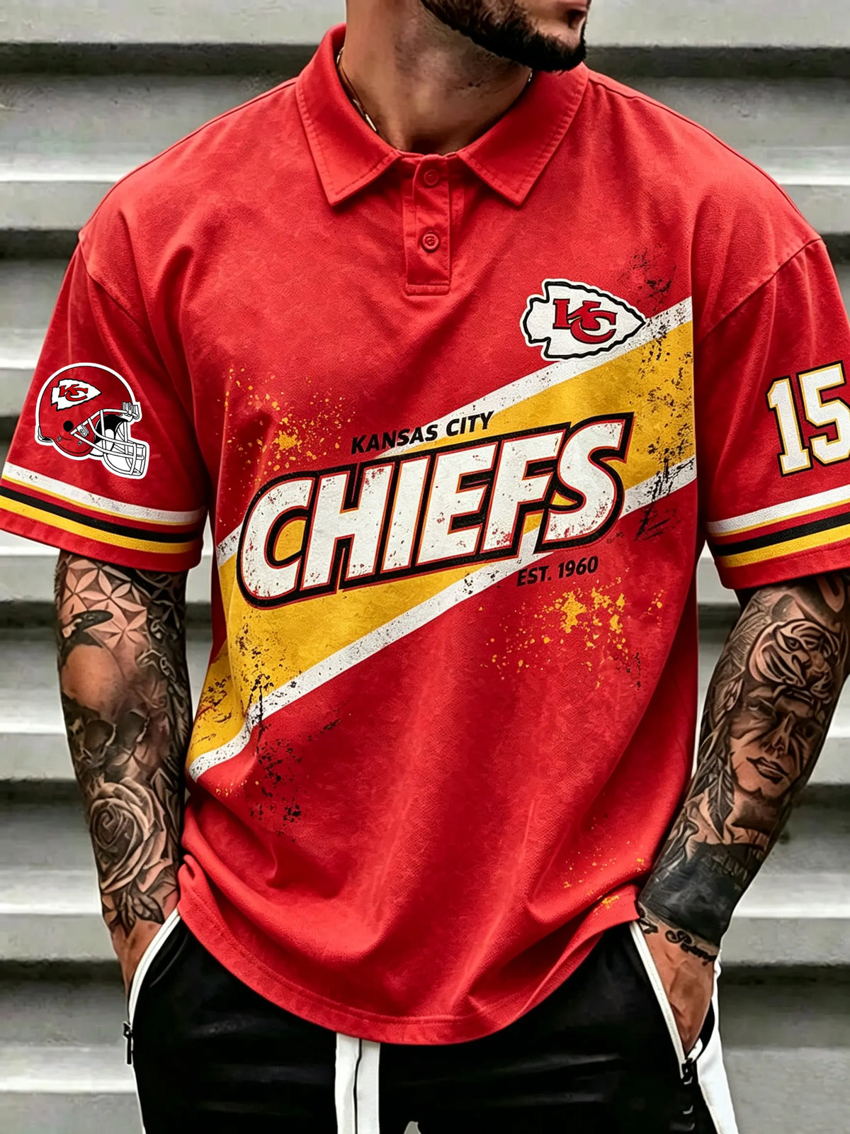 Men's Chiefs Printed Polo Shirt Main image