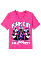 Buffalo Bills Pink Out Tackle Breast Cancer Awareness V-Neck T-Shirt