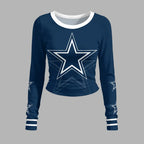 Dallas Cowboys Long-Sleeved Double-Layer Stretch Pants Set | NFL