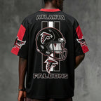 Atlanta Falcons Floral Skull Graphic Jersey Shirts