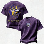 Baltimore Ravens Printed Unisex 100% Pure Cotton Washed T-Shirt