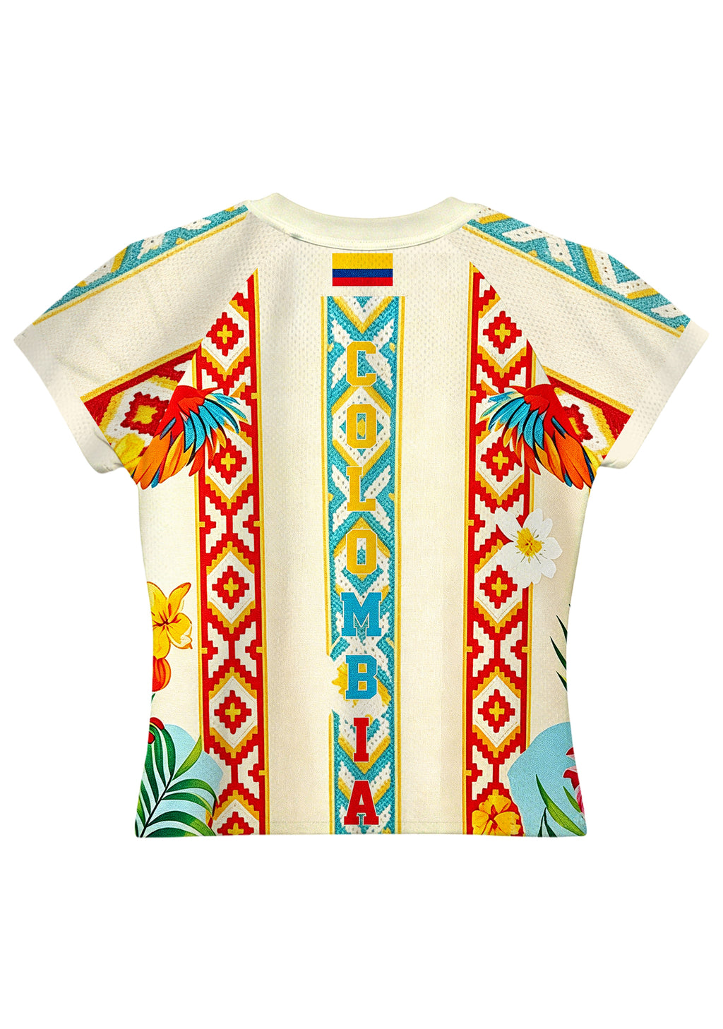 Tropical Floral Tribal Colombia Baby Tee