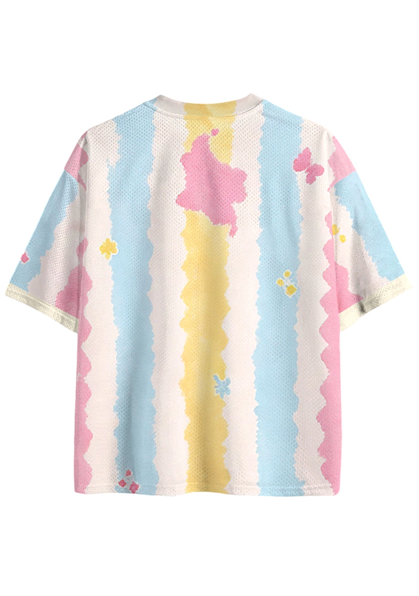 Pastel Striped Colombianisima Mesh Jersey Shirts Secondary image