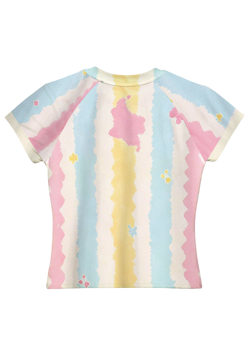 Pastel Striped Colombianisima Baby Tee