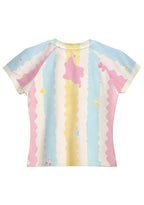 Pastel Striped Colombianisima Baby Tee