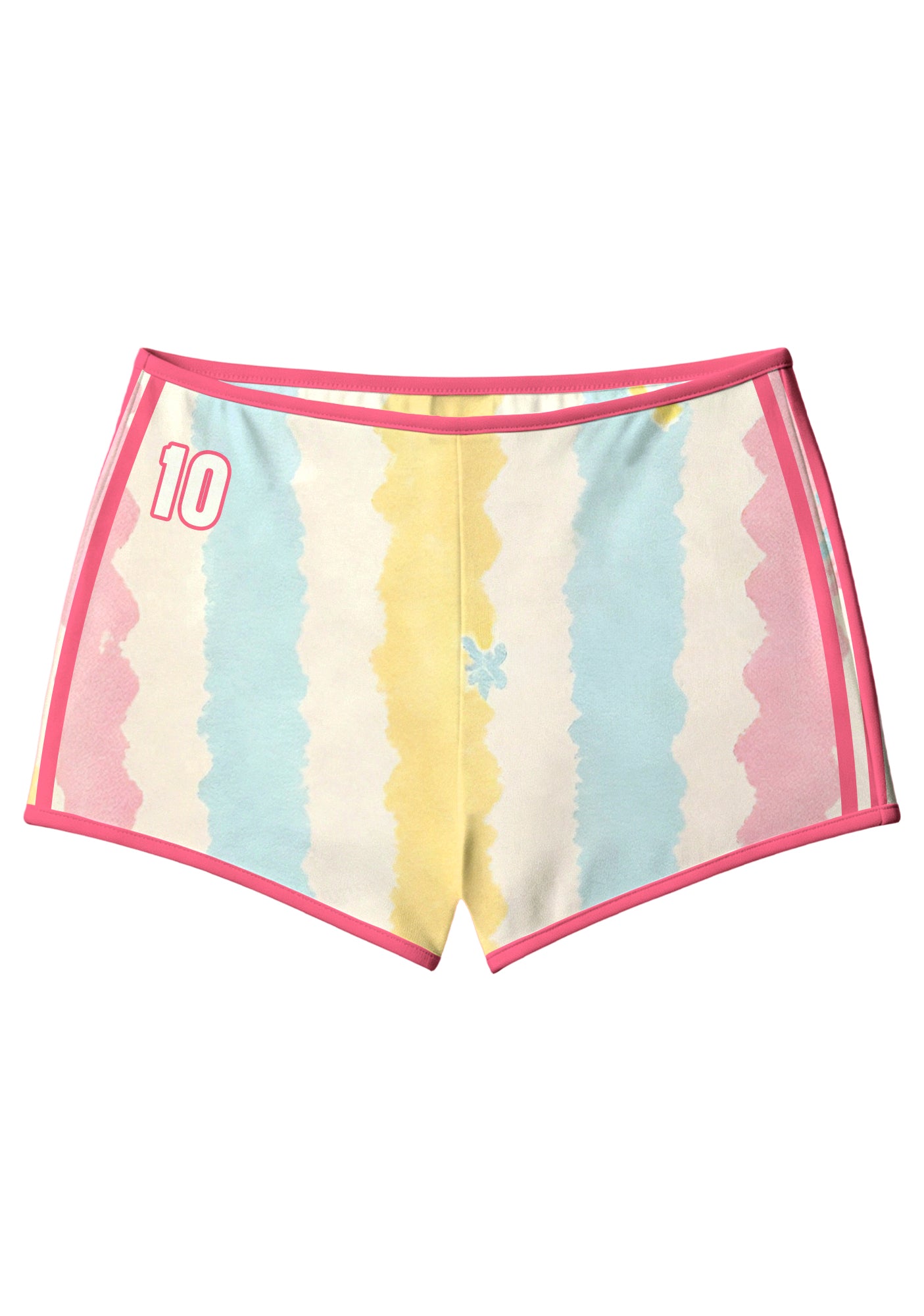Pastel Striped Colombianisima Booty Shorts Main image