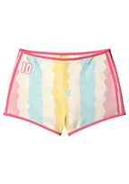 Pastel Striped Colombianisima Booty Shorts