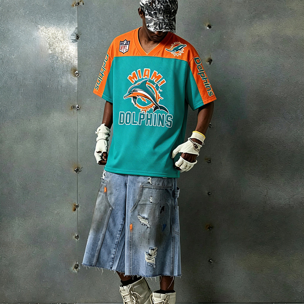 Miami Dolphins Team Logo Graphic Jersey Shirts
