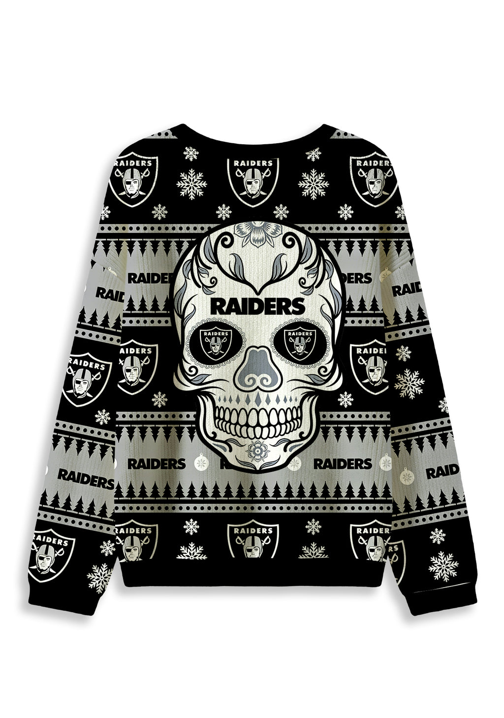 Las Vegas Raiders Ugly Christmas Football Fan Sweatshirt