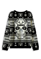 Las Vegas Raiders Ugly Christmas Football Fan Sweatshirt