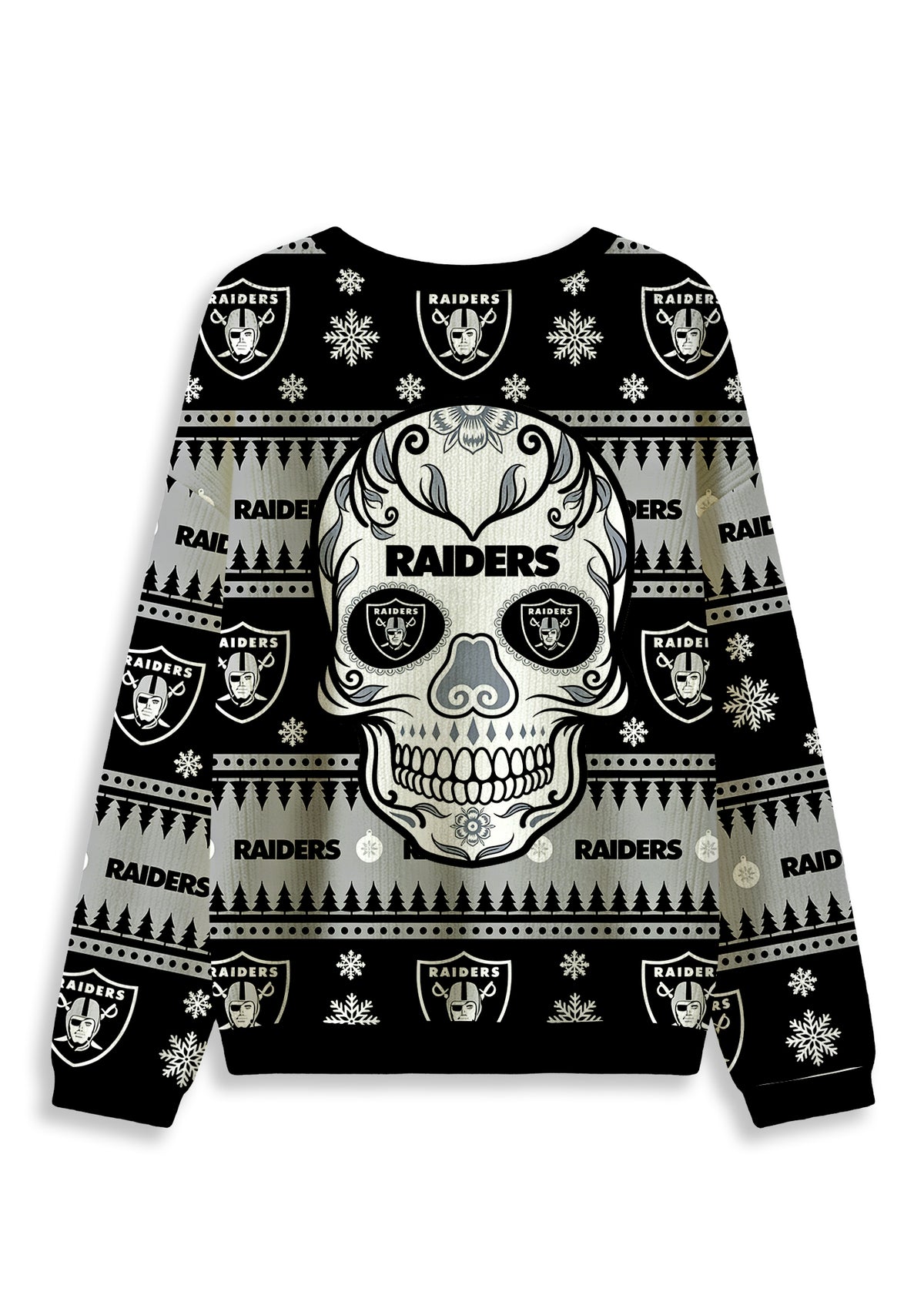 Las Vegas Raiders Ugly Christmas Football Fan Sweatshirt