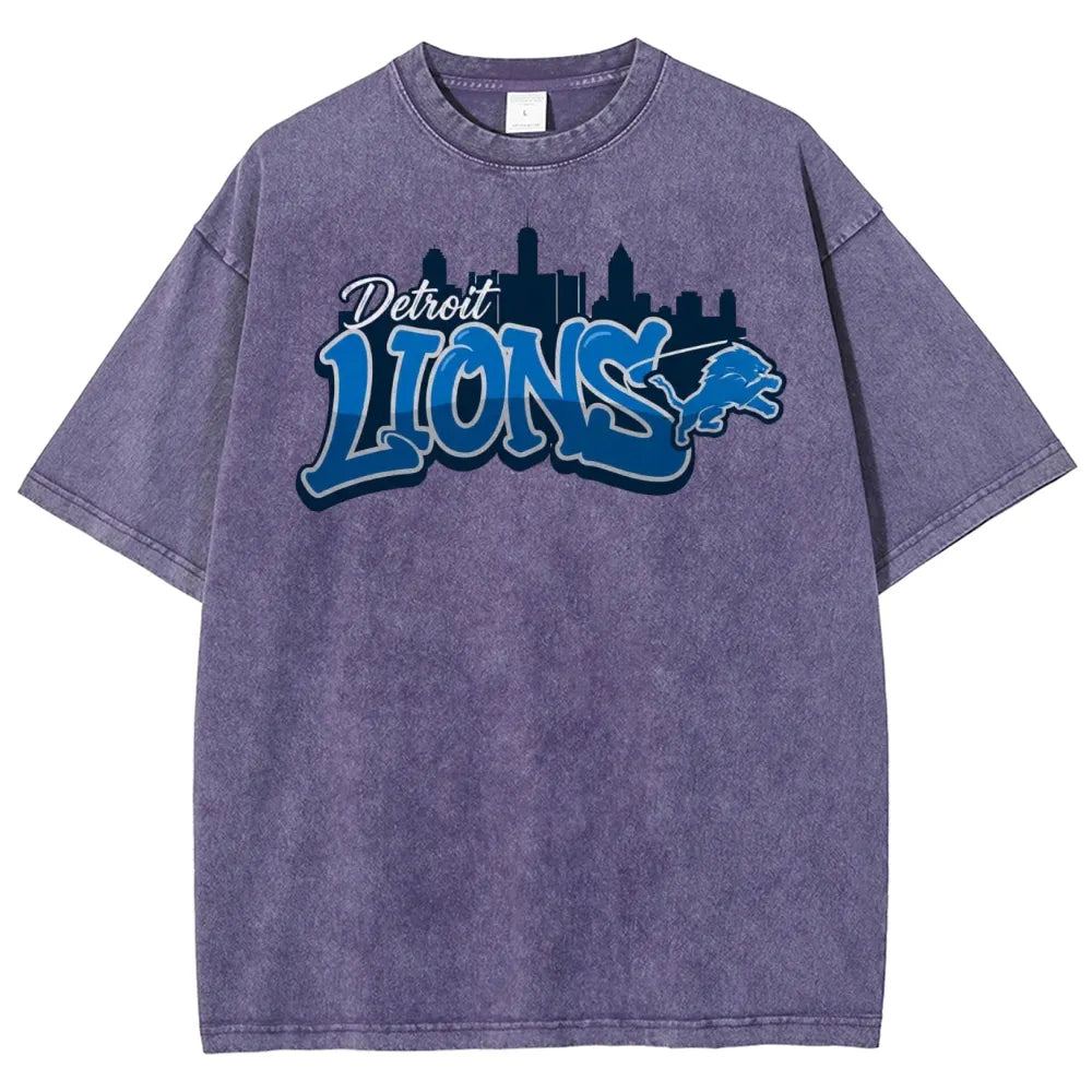 Detroit Lions Unisex Vintage Washed T-shirt